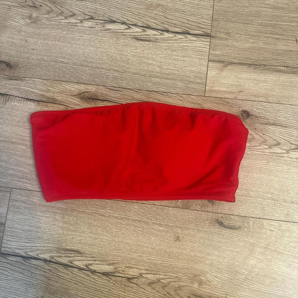 Shein Red Tube Bikini Top